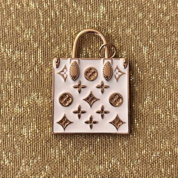 Luxury White Fashion Zipper Pull or Charm Stamped